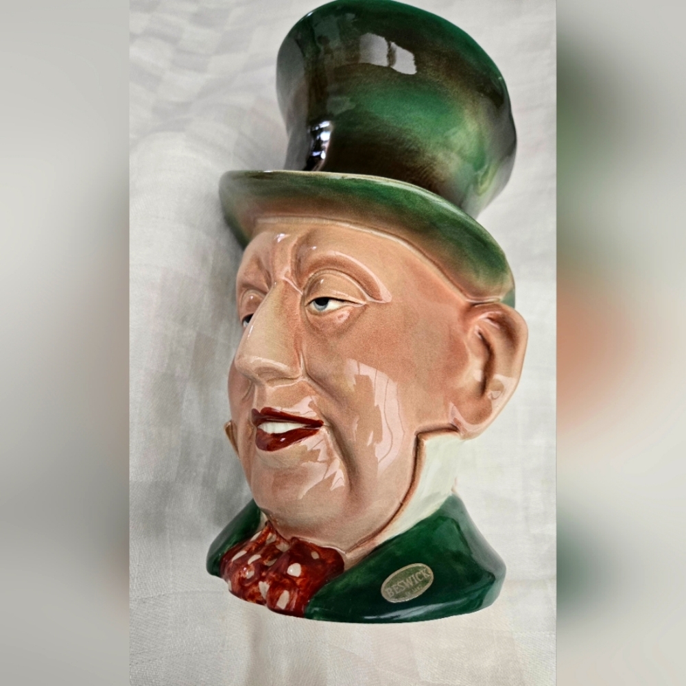Vintage BESWICK England Mr. Micawber 9" Toby Mug/Tankard #310